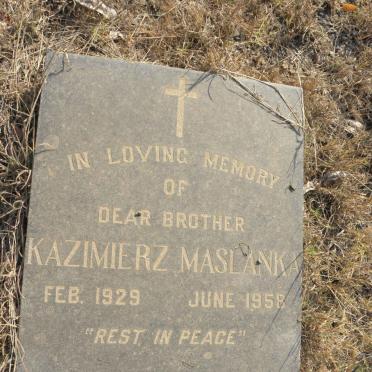 MASLANKA Kazimierz 1929-1958