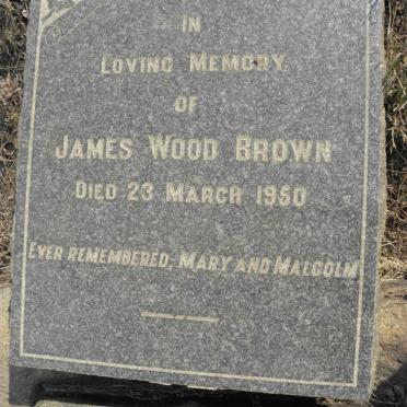 BROWN James Wood -1950