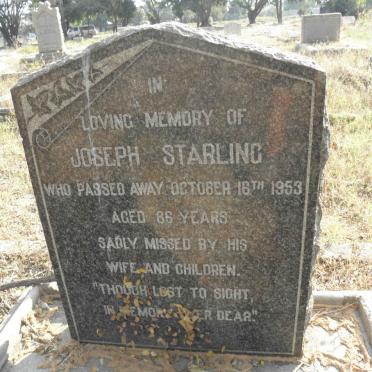 STARLING Joseph -1953