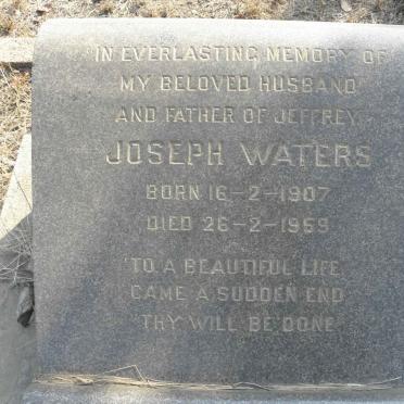 WATERS Joseph 1907-1959