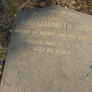 NICOL Jane Elizabeth -1961