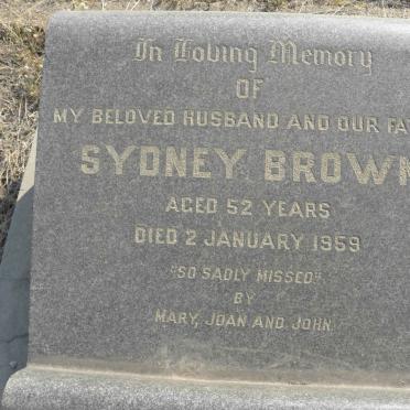 BROWN Sydney -1959