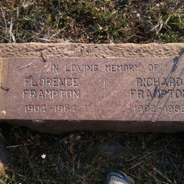 FRAMPTON Richard 1902-1962 &amp; Florence 1904-1964