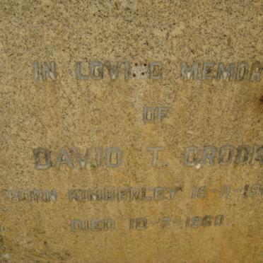 CROOK David T. 1902-1960