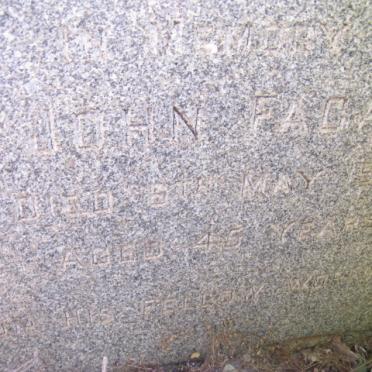 FAGAN John -1953
