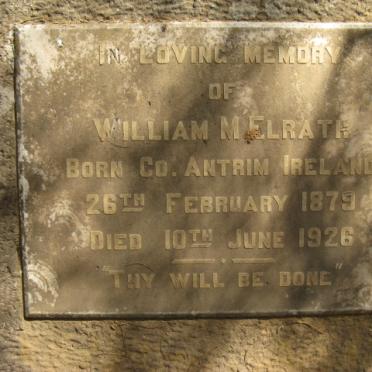M' ELRATH William 1879-1926