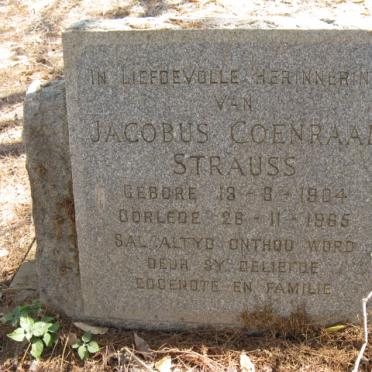 STRAUSS Jacobus Coenraad 1904-1965