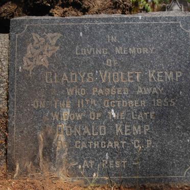 KEMP Gladys Violet -1955