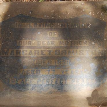 ORMISTON Margaret -1931