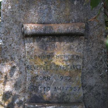 PEARCE Beverley Joy 1952-1957