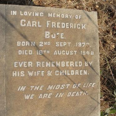 BUFE Carl Frederick 1873-1948