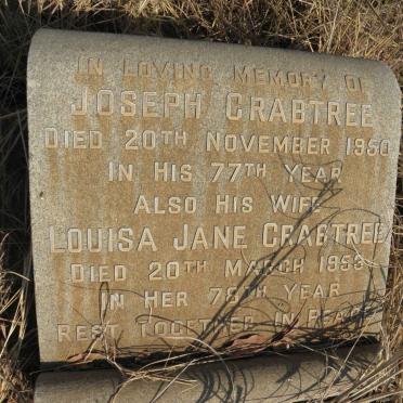 CRABTREE Joseph -1950 &amp; Louisa Jane -1953