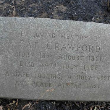 CRAWFORD Pat 1921-1965