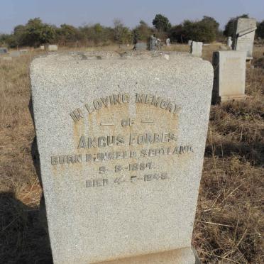 FORBES Angus 1894-1948