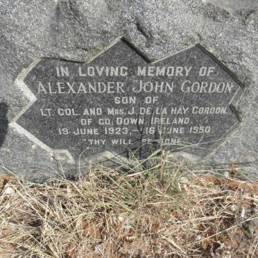 GORDON Alexander John 1923-1950