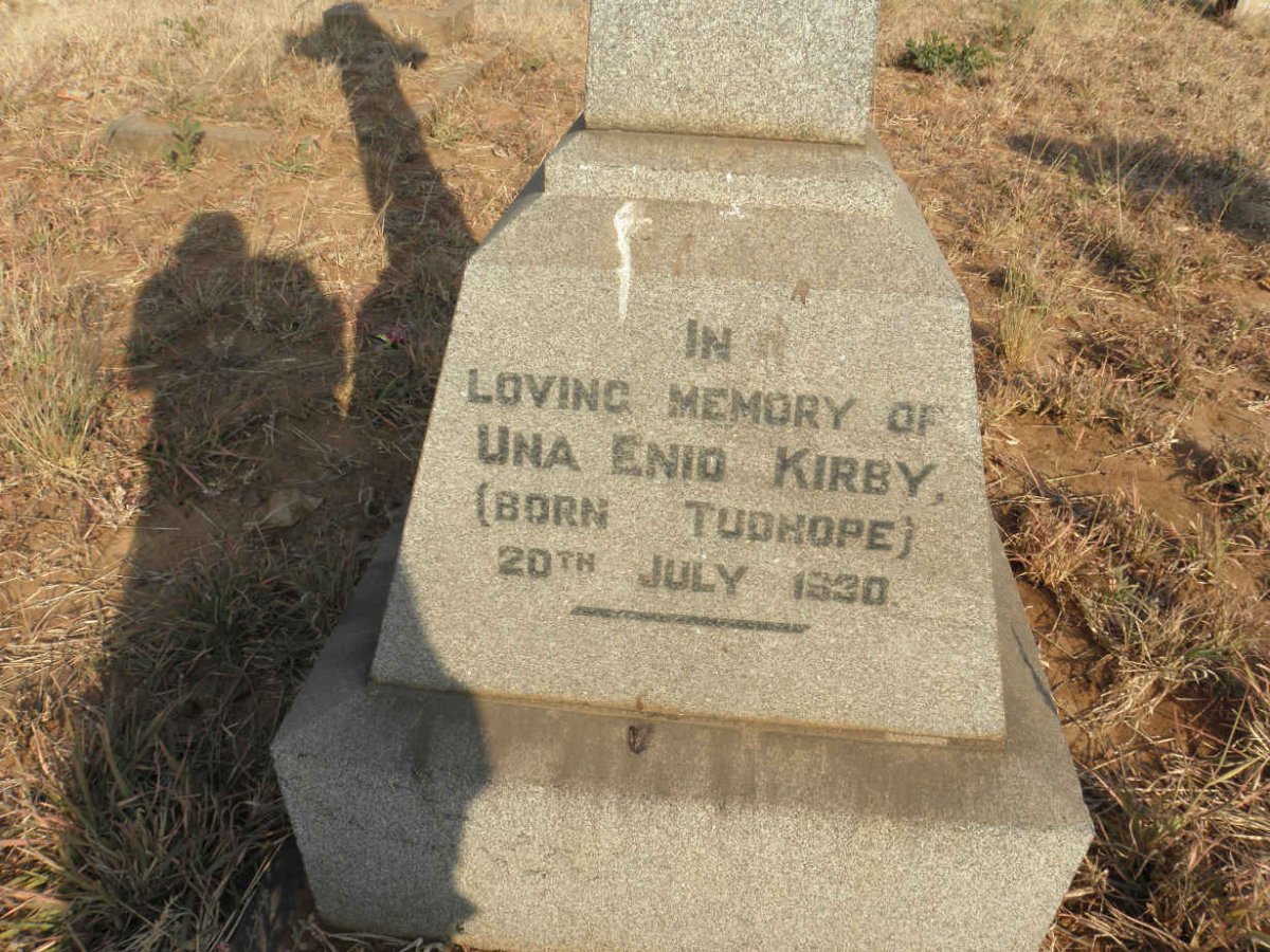 KIRBY Una Enid nee TUDHOPE -1930