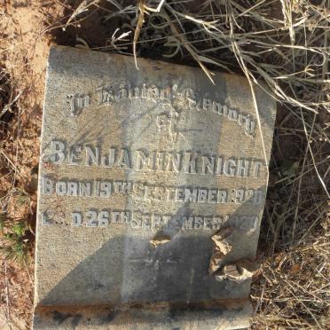 KNIGHT Benjamin 1920-1920