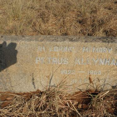 KLEYNHANS Petrus 1922-1955