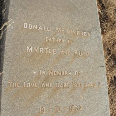 McPHERSON Donald -1953