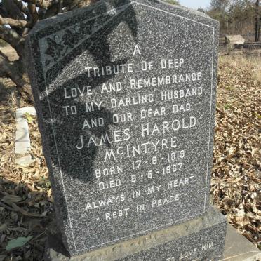 McINTYRE James Harold 1919-1967