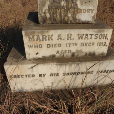 WATSON Mark A.H. -1912
