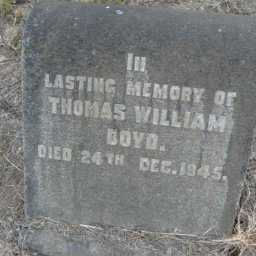 BOYD Thomas William -1945