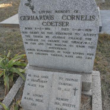 COETSER Gerhardus Cornelis 1951-1979
