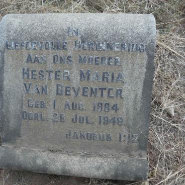 DEVENTER Hester Maria, van 1884-1949