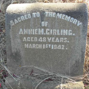 GIRLING Annie M. -1942