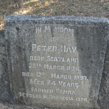 HAY Peter 1876-1950