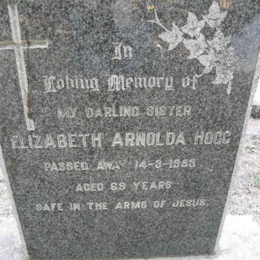 HOGG Elizabeth Arnolda -1953