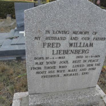 LIEBENBERG Fred William 1933-1979