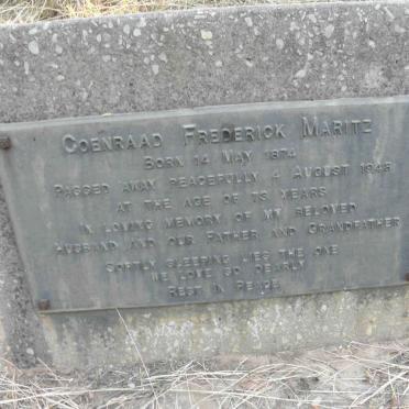 MARITZ Coenraad Frederick 1874-1948