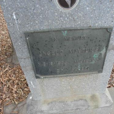 MATTUISSI Angelo 1933-1954