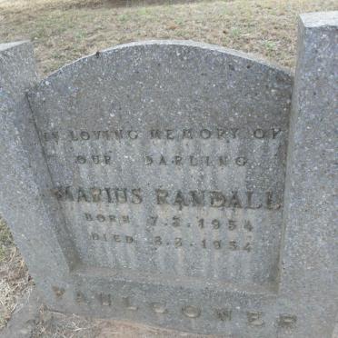 PAUL COWER Marius Randall 1954-1954