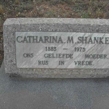 SHANKER Catharina M. 1885-1975