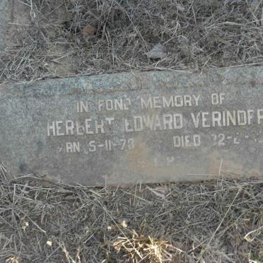 VERINDER Herbert Edward 1?73-19??