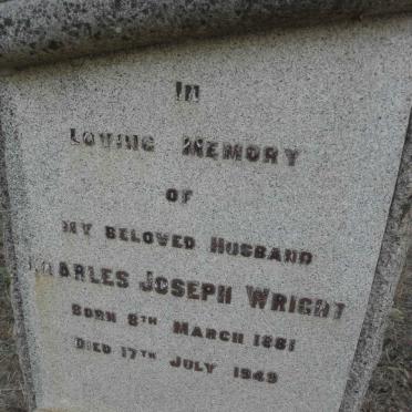 WRIGHT Charles Joseph 1881-1949