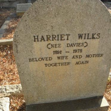 WILKS Harriet nee DAVIES 1891-1978