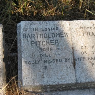 PITCHER Bartholomew Frank 1941-2005
