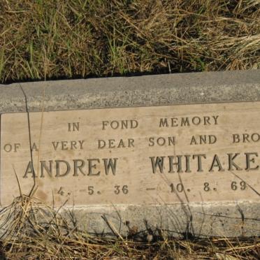 WHITAKER Andrew 1936-1969