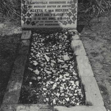 SCHALKWYK Aletta F. nee VILJOEN  1917-1946