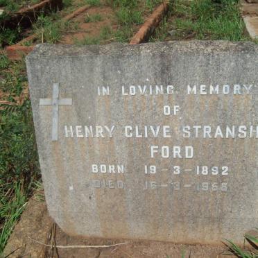FORD Henry Clive Stransham 1892-1958