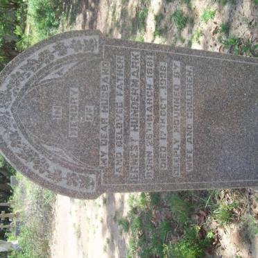 HUNDERMARK Ernest 1881-1938