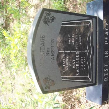 STANDAGE May Kathleen nee CAMERON 1925-1993
