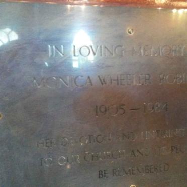 ROBINSON Monica Wheeler 1905-1984