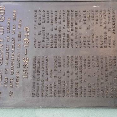 3. World War II memorial plaque