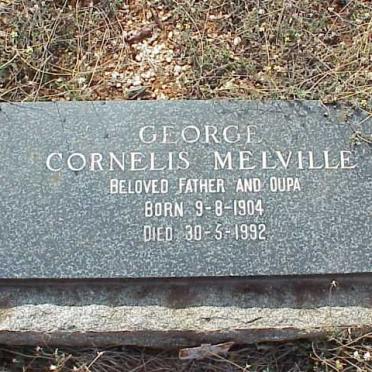 MELVILLE George Cornelis 1904-1992 &amp; Dirkie Elizabeth Zondach 1911-1983
