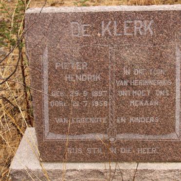 KLERK Pieter Hendrik, de 1897-1958