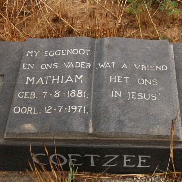 COETZEE Mathiam 1881-1971